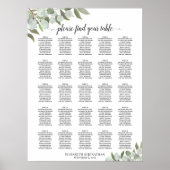 Eucalyptus Foliage 25 Tafel - bruiloft Poster (Voorkant)