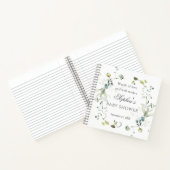 Eucalyptus Foliage Baby shower Gastenboek Notitieboek (Binnen)