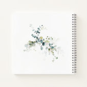 Eucalyptus Foliage Baby shower Gastenboek Notitieboek (Achterkant)