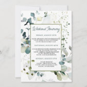 Eucalyptus Foliage Bachelorette Weekend Route Kaart (Voorkant)