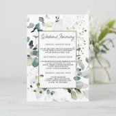 Eucalyptus Foliage Bachelorette Weekend Route Kaart (Staand voorkant)