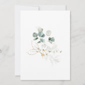 Eucalyptus Foliage Bachelorette Weekend Route Kaart (Achterkant)