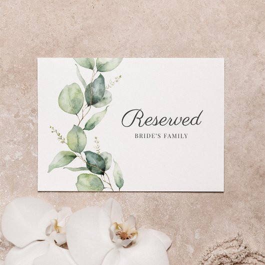 Eucalyptus Foliage Botanical Weddenschap Gereserve