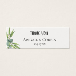 Eucalyptus Foliage Bruiloft Gift Label Mini Visitekaartjes