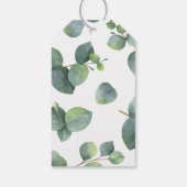 Eucalyptus Foliage bruiloft gunst dank u Cadeaulabel (Achterkant)