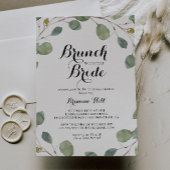 Eucalyptus Foliage Brunch met de bruidsdouche Kaart