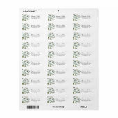 Eucalyptus Foliage Delage Return Address Label (Full Sheet)