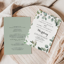 Eucalyptus Foliage Delight Front and Back Wedding
