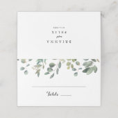 Eucalyptus Foliage Delight Trouwplaats Kaart Plaatskaartje (Buitenkant ongevouwen)