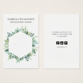 Eucalyptus Foliage die juwelenvertoning verdient Visitekaartje (Voorkant /achterkant)