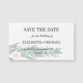 Eucalyptus Foliage Elegant Wedding Save the Date