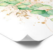 Eucalyptus Foliage Garland Gold ballonvaarders Poster (Hoek)