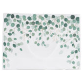 Eucalyptus Foliage Gold Leaves Baby shower Groot Cadeauzakje (Achterkant)