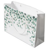 Eucalyptus Foliage Gold Leaves Baby shower Groot Cadeauzakje (Achterkant Gekanteld)