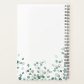 Eucalyptus Foliage Gold Leaves Baby shower-laptop Notitieboek (Achterkant)
