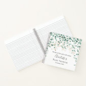 Eucalyptus Foliage Gold Leaves Baby shower Notitieboek (Binnen)