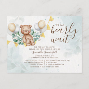 Eucalyptus Foliage Greenerage Beer Blush Baby show Uitnodiging Briefkaart