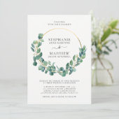 Eucalyptus Foliage laat gouden weddenschap achter Kaart (Staand voorkant)