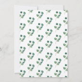 Eucalyptus Foliage laat gouden weddenschap achter Kaart (Achterkant)