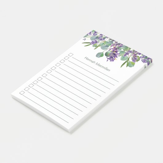 Eucalyptus Foliage Lavender Flowers | Te gebruiken Post-it® Notes (Schuin)