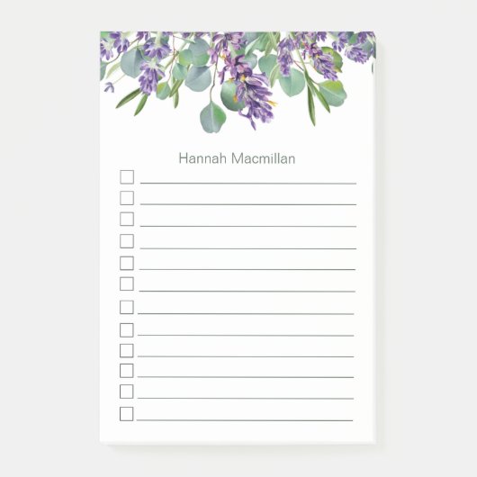 Eucalyptus Foliage Lavender Flowers | Te gebruiken Post-it® Notes (Voorkant)