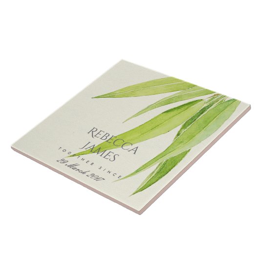 EUCALYPTUS FOLIAGE LEAF BESPAAR DE DATUM VAN DE VE TEGELTJE (Zijkant)