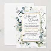 Eucalyptus Foliage repetitie diner Kaart (Voorkant / Achterkant)