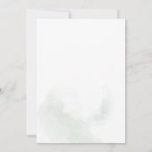 Eucalyptus Foliage Script-Baby shower Kaart (Achterkant)