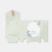 Eucalyptus Foliage Script Beer Koppels Baby shower Bedankdoosjes (Uitgevouwen)