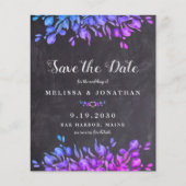 Eucalyptus Foliage Slate QR Code Save Date Inv (Voorkant)