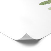 Eucalyptus Foliage Square Lijst Weddenschap Welkom Poster (Hoek)