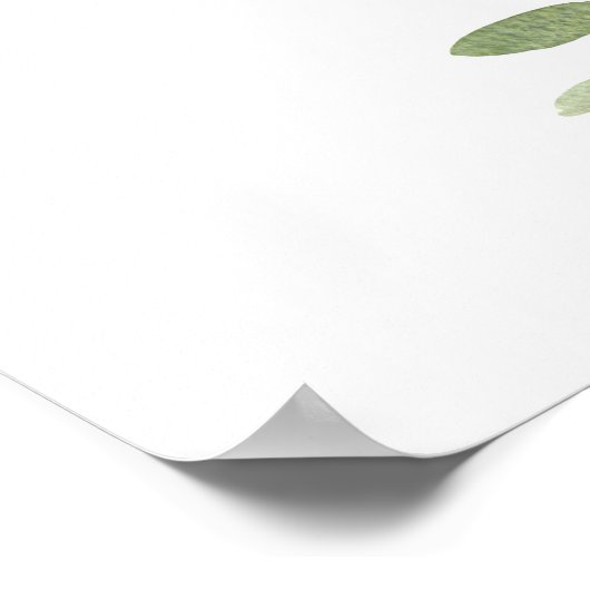 Eucalyptus Foliage Square Lijst Weddenschap Welkom Poster (Hoek)