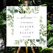Eucalyptus Foliage Square Lijst Weddenschap Welkom Poster