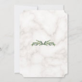 Eucalyptus Foliage Wreatcross-marble Boy Baptisme Kaart (Achterkant)