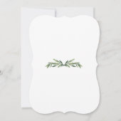 Eucalyptus Foliage Wreator Gold Cross Boy Baptisme Kaart (Achterkant)