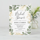 Eucalyptus Foliage Wreator Vrijgezellenfeest Kaart (Staand voorkant)