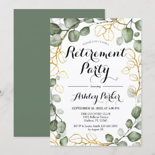 Eucalyptus Foliage Wreatrement Party Kaart