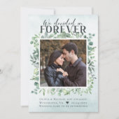 Eucalyptus Forever Foto Verloving Aankondiging (Voorkant)