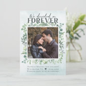 Eucalyptus Forever Foto Verloving Aankondiging (Staand voorkant)