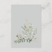 Eucalyptus Formal Elegant Enclosure Card Details Informatiekaartje (Achterkant)