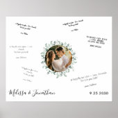 Eucalyptus Foto Alternatief Trouwgastenboek Poster (Voorkant)