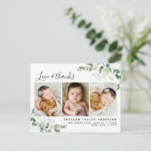 Eucalyptus Foto Baby Hartelijk dank Briefkaart (Staand voorkant)