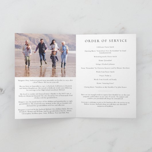 Eucalyptus Foto Begrafenisdienst Programma (Binnen)