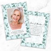 Eucalyptus Foto Begrafenismonument Bedankkaart