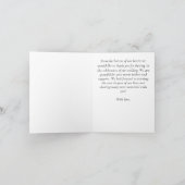 Eucalyptus Foto bruiloft gevouwen Hartelijk dank Bedankkaart (Binnen)