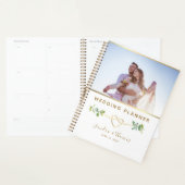 Eucalyptus foto bruiloft planner met aangepaste na (Display)