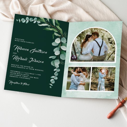 Eucalyptus Foto Collage QR Code Smaragdgroene Huwe