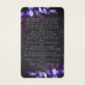 Eucalyptus Foto Funeral Memorial Prayer Kaart (Achterkant)