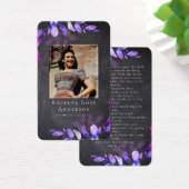 Eucalyptus Foto Funeral Memorial Prayer Kaart (Bureau)