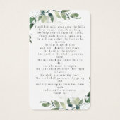 Eucalyptus Foto Funeral Memorial Prayer Kaart (Achterkant)